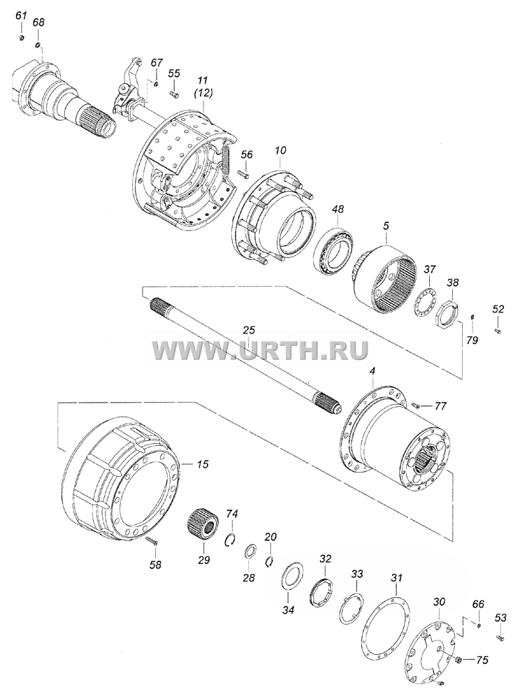6520-2500011-10 Мост средний